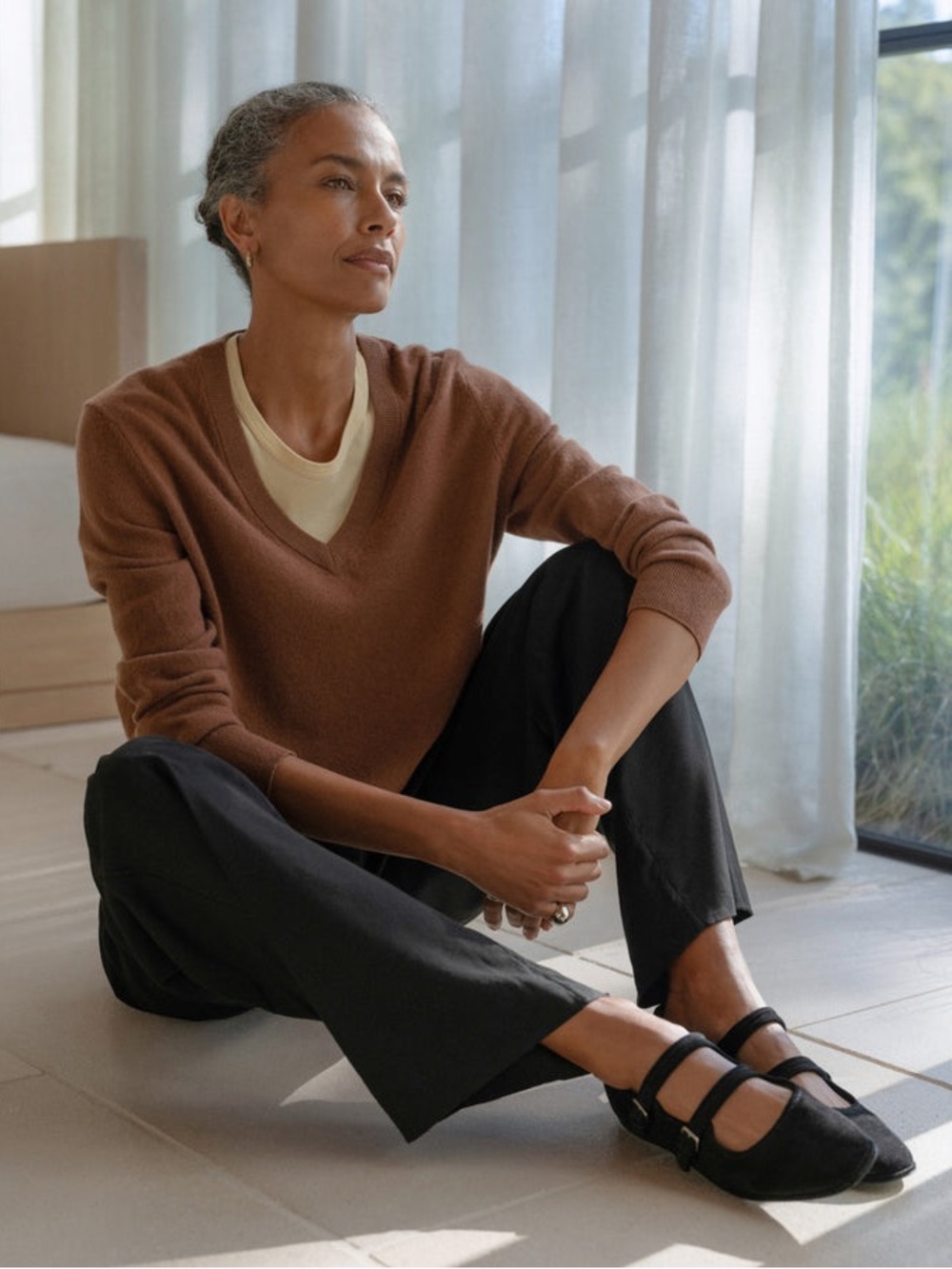 Jenni Kayne Flynn Cashmere Sweater Canyon XS - Picture 6 of 9